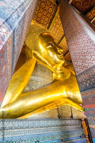 reclining Buddha, Wat Pho is one of Bangkok's oldest temples.