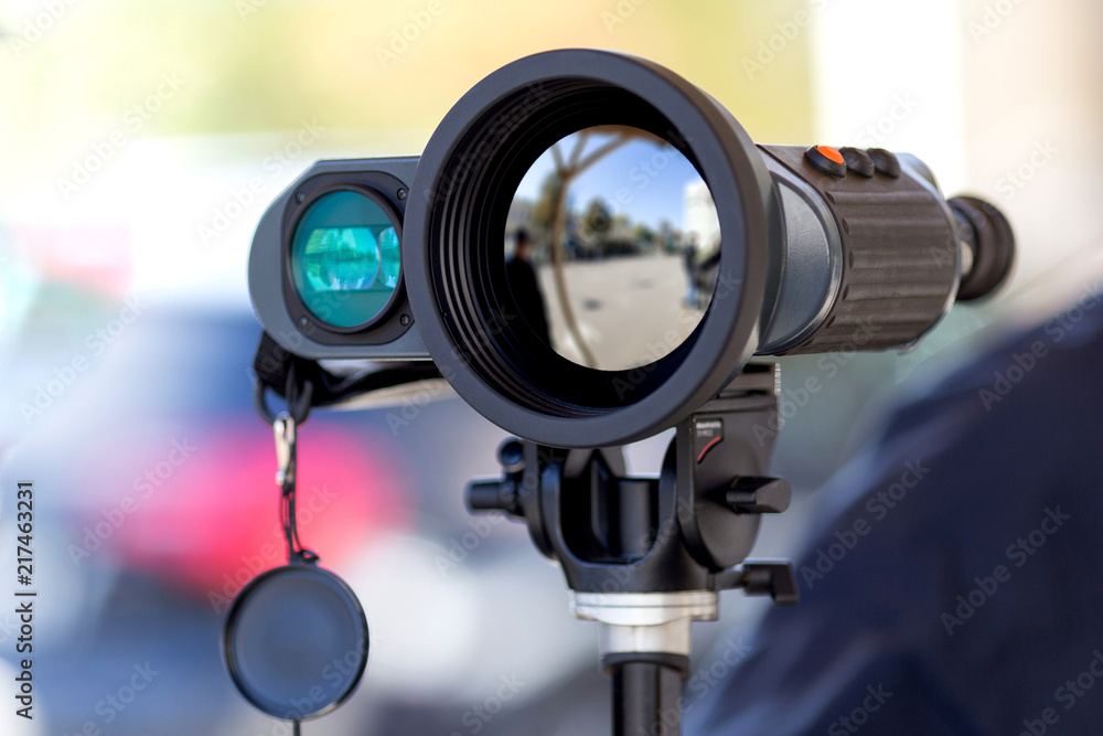 Naklejka premium Military night vision camera