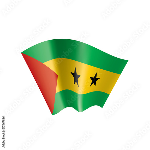 Free Download Sao Tome and Principe flag, vector illustration on a white background - GFXLoad
