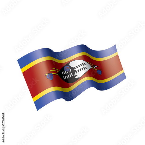 Free Download Swaziland flag, vector illustration on a white background - GFXLoad