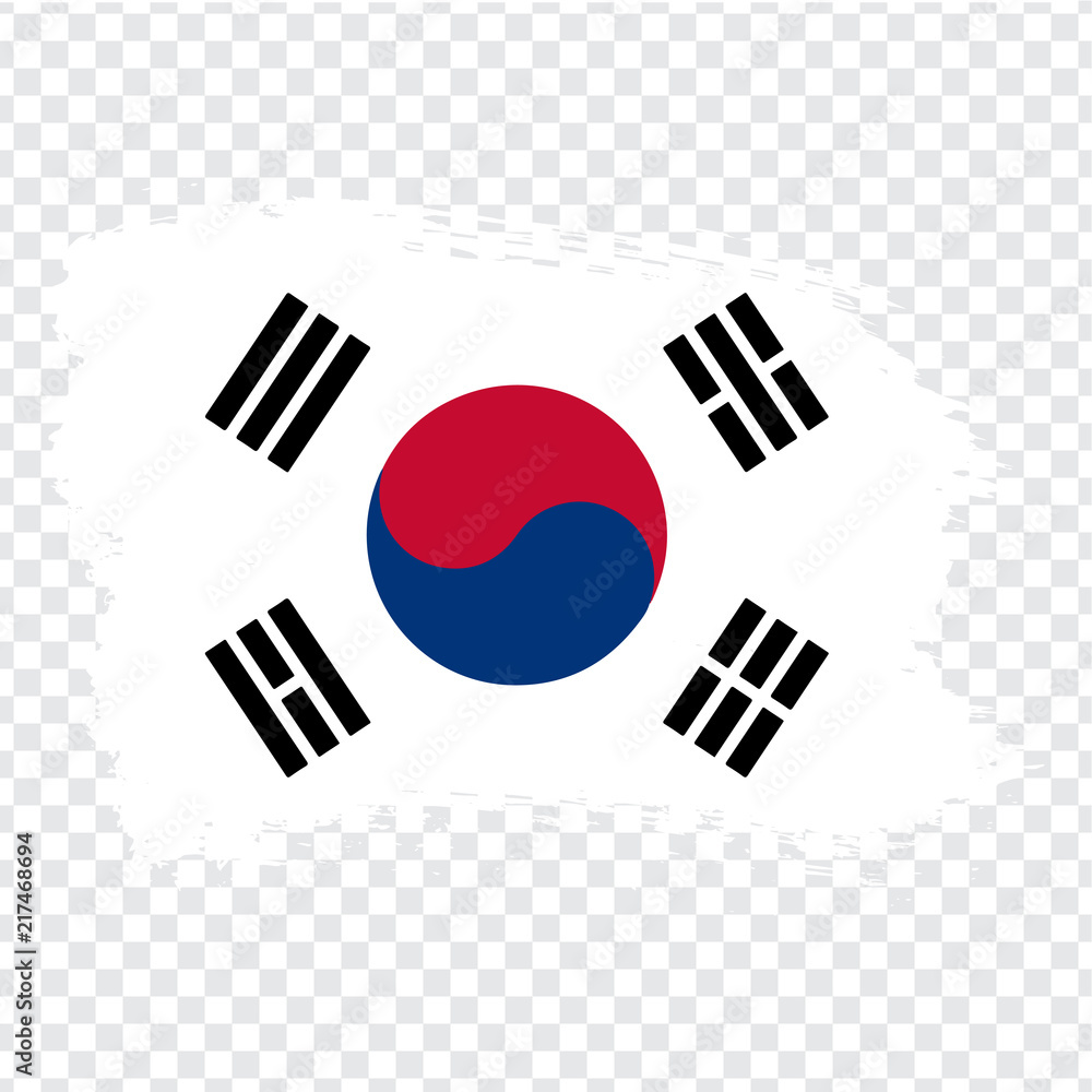 Flag of South Korea, brush stroke background. Flag South Korea on transparent background for your web site design, logo, app, UI. Stock vector. Vector illustration EPS10.
Flag of South Korea, brush stroke background. Flag South Korea on transparent background for your web site design, logo, app, UI. Stock vector. Vector illustration EPS10.