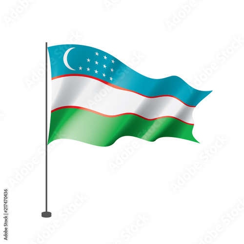 Free Download Uzbekistan flag, vector illustration on a white background - GFXLoad