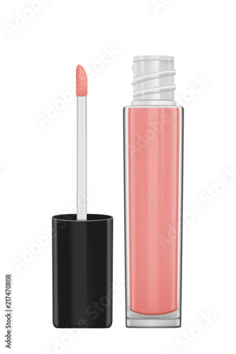 Lip gloss pink with brush
