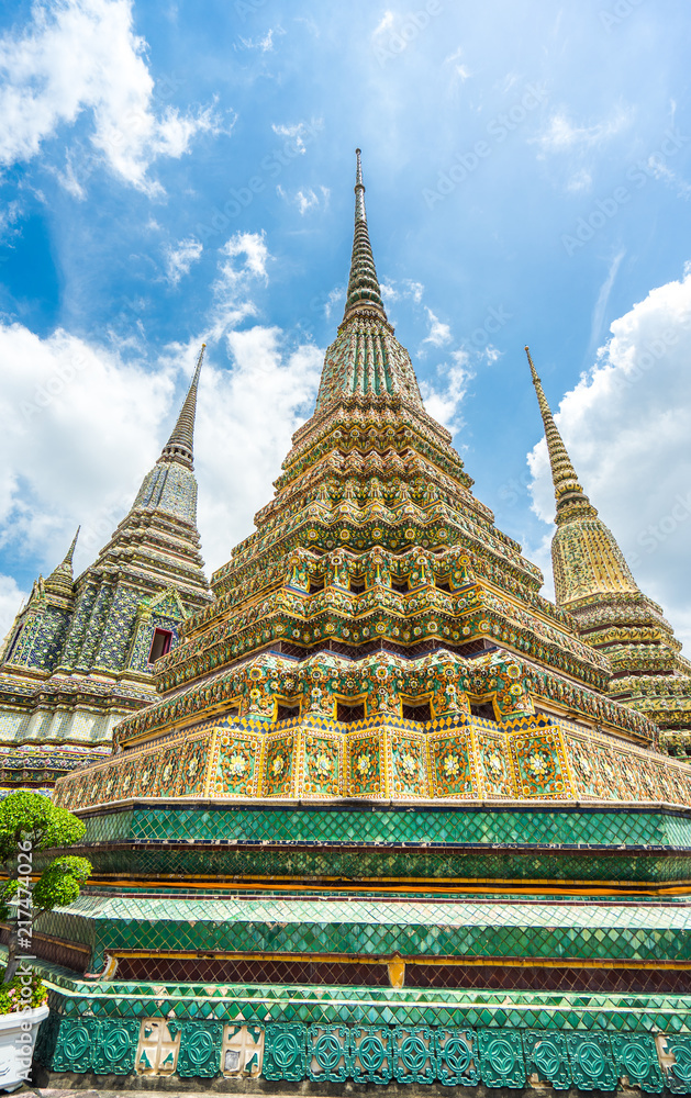 Fototapeta premium Temple in Thai Art It is a unique representation of beautiful civilization.