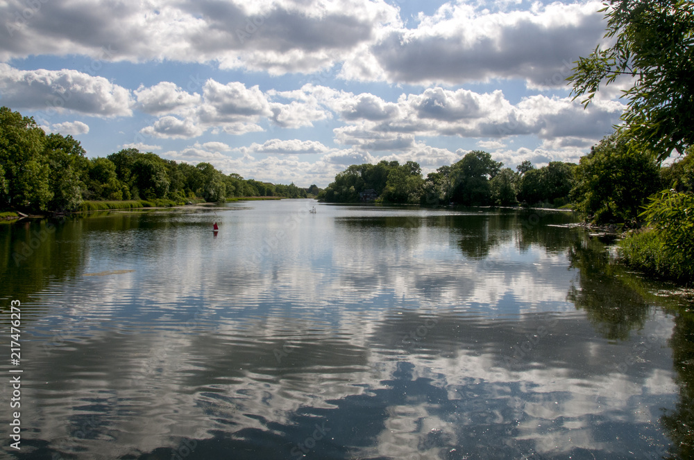 Lake at Christiania Copenhagen Lake at Christiania Copenhagen