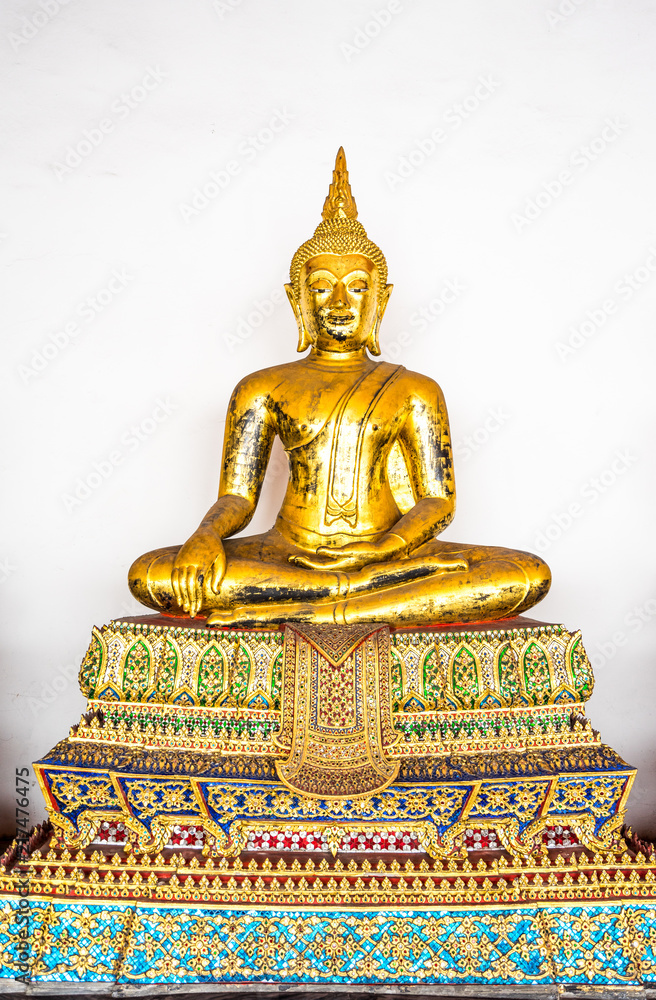 Golden Buddha statue, religious place, Thailand Golden Buddha statue, religious place, Thailand