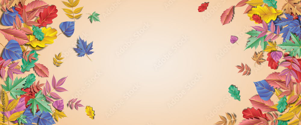 Autumn background with maple leaves and pumpkin. Fall background. Autumn background with maple leaves and pumpkin. Fall background.