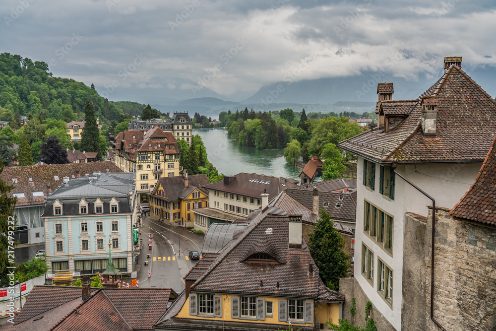 Switzerland, Thun city rooftops Switzerland, Thun city rooftops