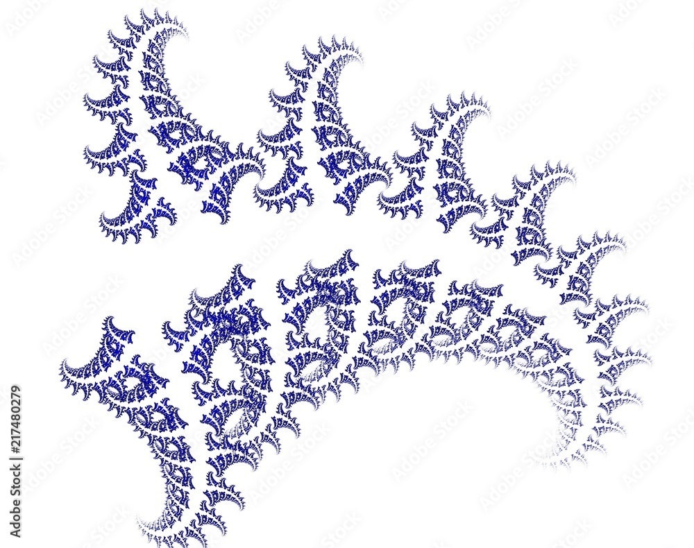 blue decorative fractal
