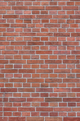 Vertical brick wall