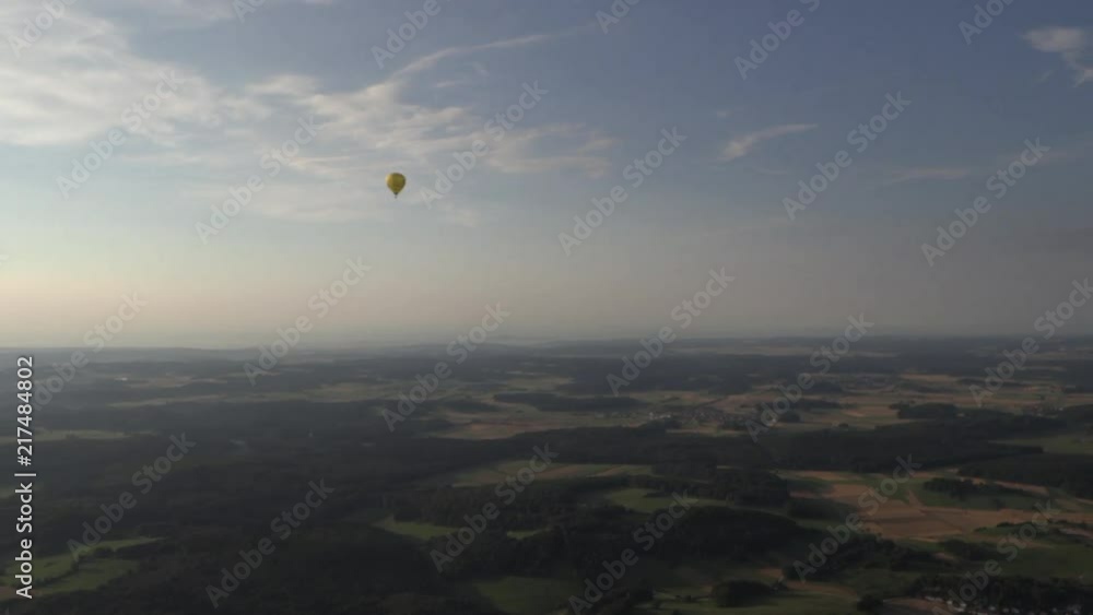 Aerial view from a balloon ride, Black Forest Aerial view from a balloon ride, Black Forest