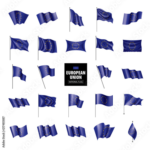 European union flag, vector illustration