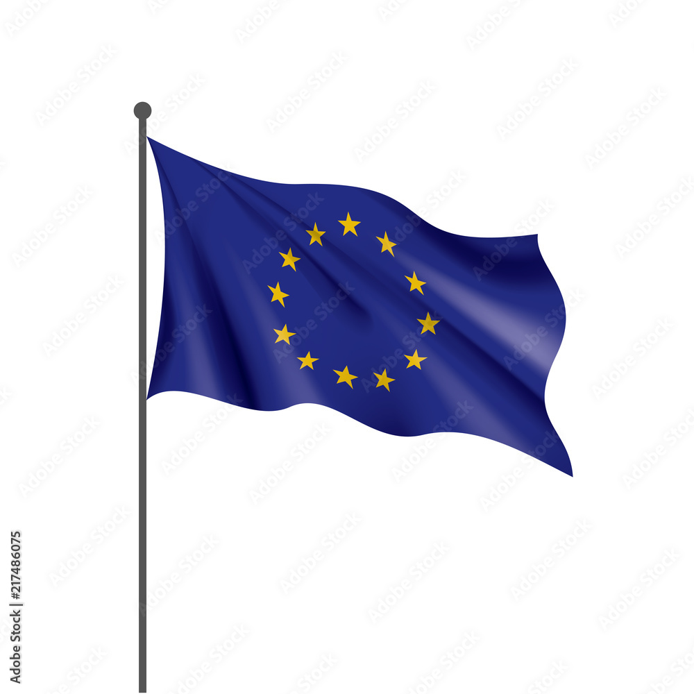 European union flag, vector illustration European union flag, vector illustration