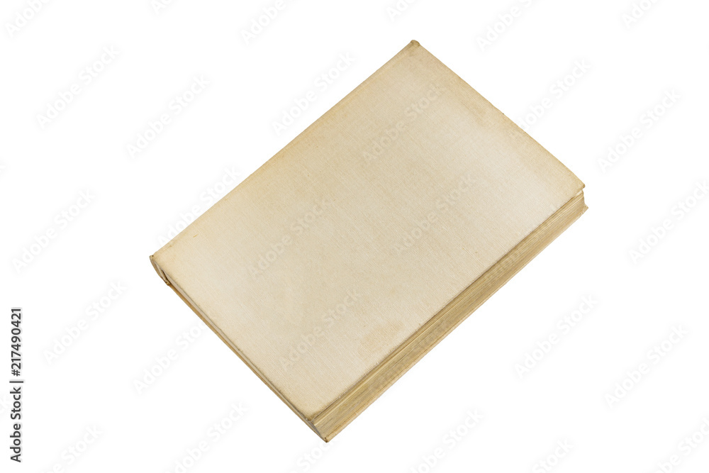 old book isolated on white background, a template from a book, a blank for the placement of text old book isolated on white background, a template from a book, a blank for the placement of text