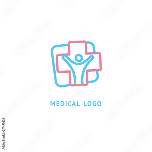 Vector stock logo  abstract medical vector template