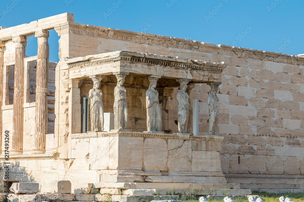 Caryatides de l'Érechthéion, Acropole à Athènes