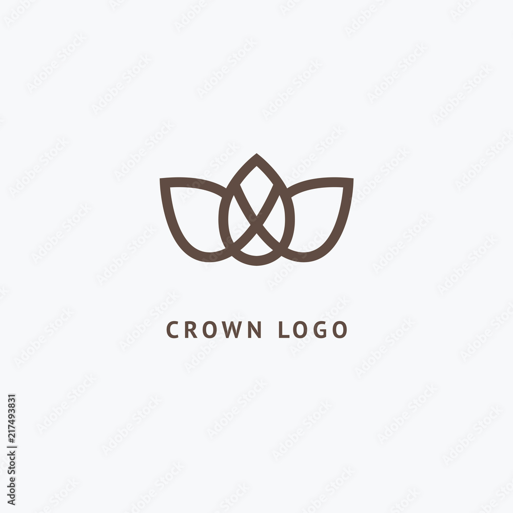 Abstract vetor crown logo vector design. Sign for beauty salon, elite accessories, jewelry, hotels, spa, wedding. Vintage decorative icon qween, king, princess. Abstract vetor crown logo vector design. Sign for beauty salon, elite accessories, jewelry, hotels, spa, wedding. Vintage decorative icon qween, king, princess.