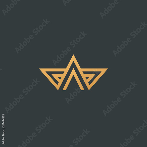 Abstract vetor crown logo vector design. Sign for beauty salon, elite accessories, jewelry, hotels, spa, wedding. Vintage decorative icon qween, king, princess.