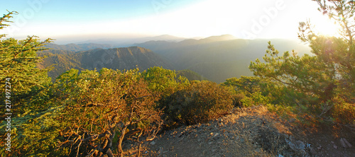 Mountains of Cyprus island. Stitched Panorama