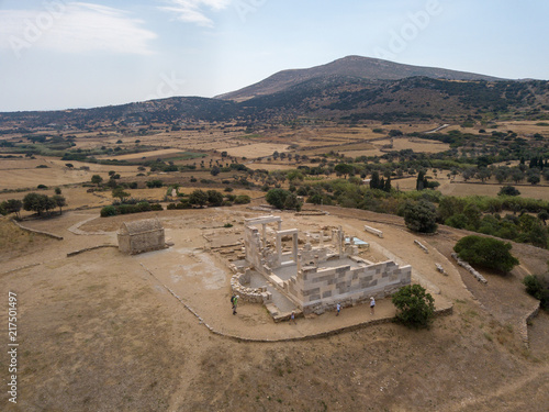 Temple de Demeter, Ano Sagri, ile de Naxos, Cyclades, Grèce photo