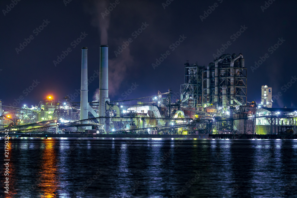 周南市の工場夜景