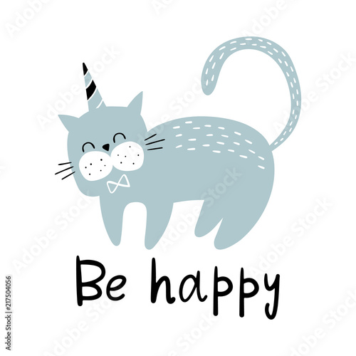 Photo Vector illustration of a Cute cat