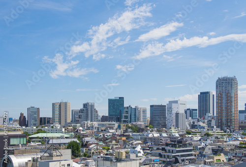 原宿から南に見える渋谷の風景