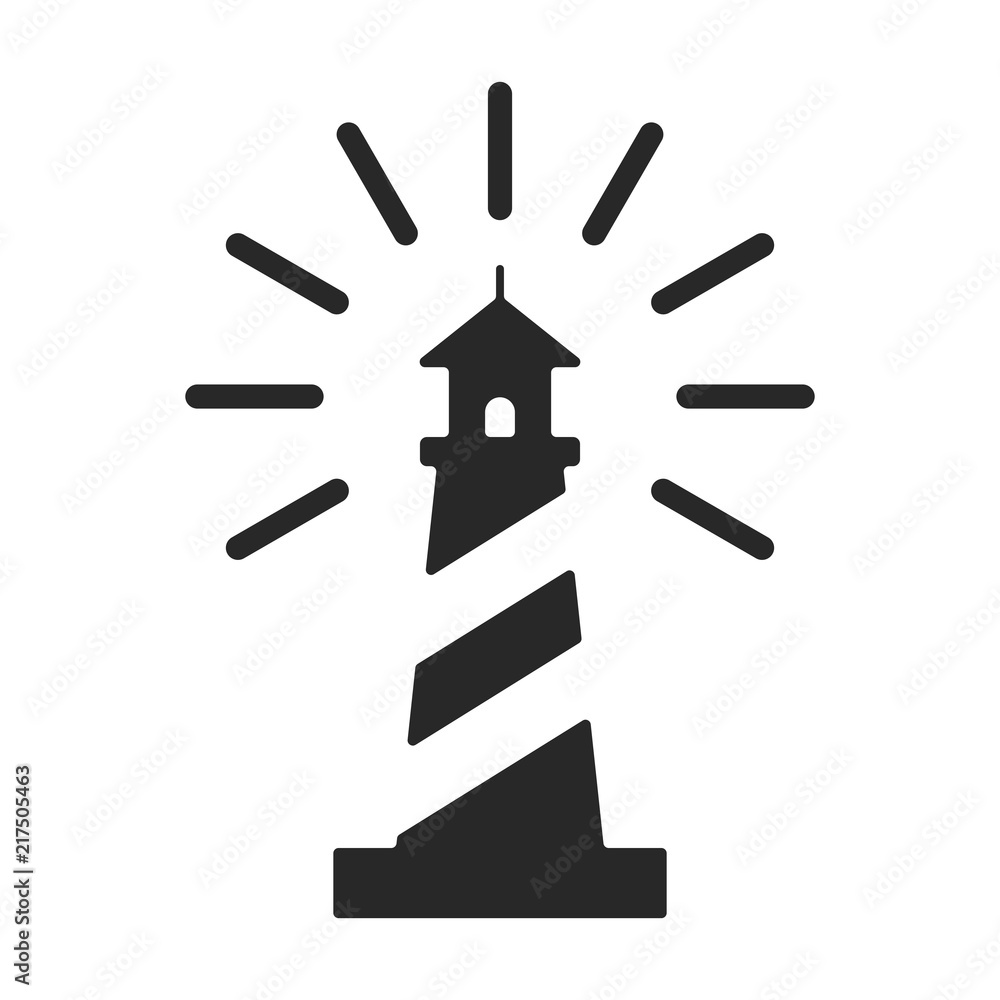 Lighthouse logo. Tower icon. Marine symbol. Vector eps 08. Lighthouse logo. Tower icon. Marine symbol. Vector eps 08.