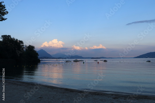 Italy view on lake lago Maggiore © Hulshofpictures