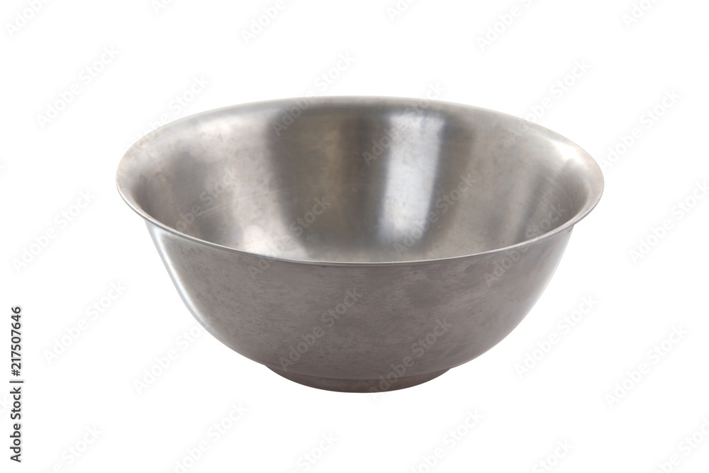 Stainless bowl isolated on white background. Stainless bowl isolated on white background.