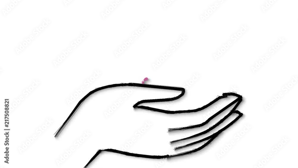 Two leaves on the palm Two leaves on the palm