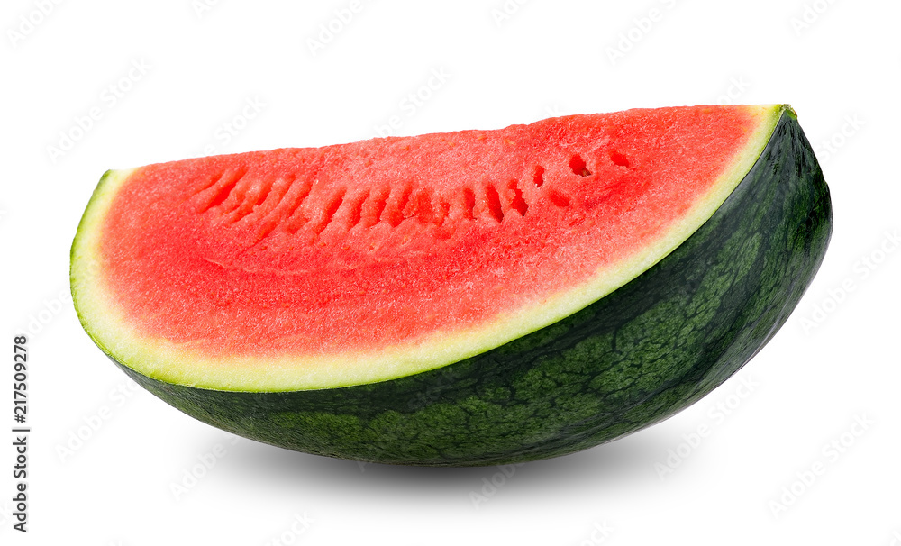 Slice watermelon isolated on white clipping path Slice watermelon isolated on white clipping path