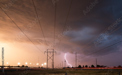 Texas Landscape Lightning