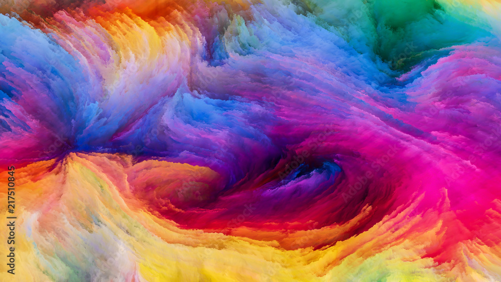 Colorful Paint Particles