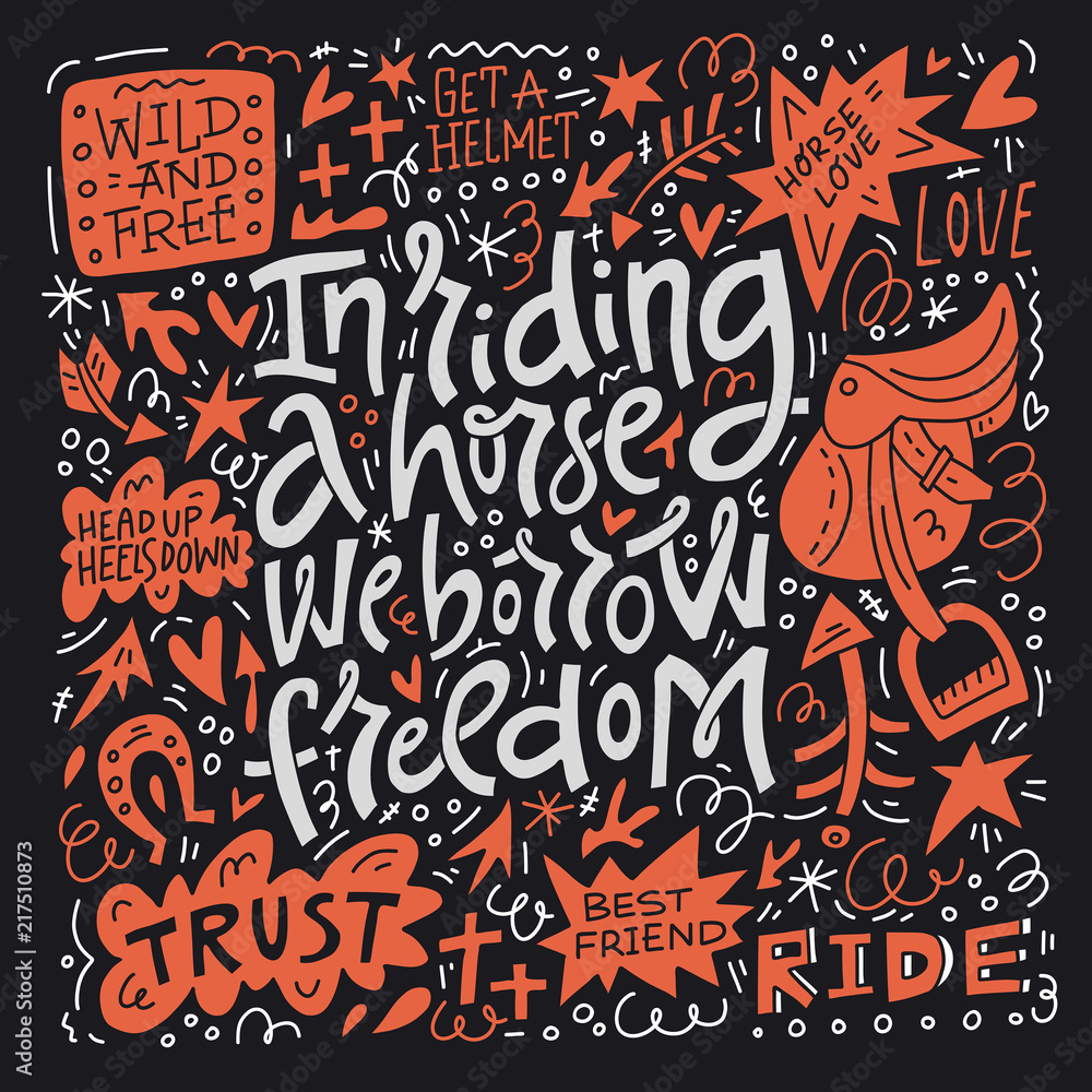 Handdrawn Equestrian Quote Handdrawn Equestrian Quote