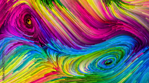 Speed of Colorful Paint