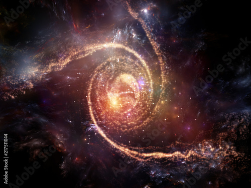 Fototapeta Naklejka Na Ścianę i Meble -  Swirl of Fractal Galaxy