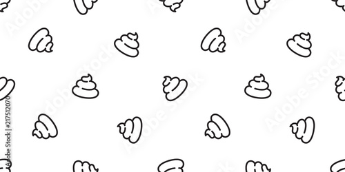 Poo Seamless pattern vector Cartoon isolated doodle illustration repeat wallpaper tile background