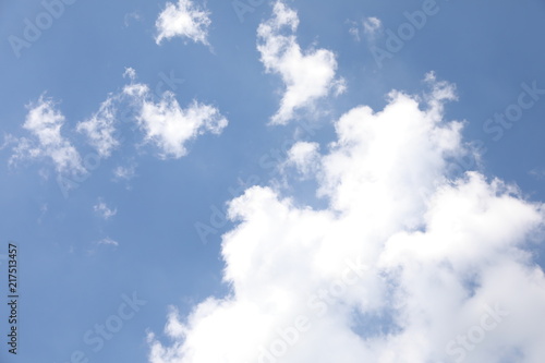 Cloudy blue sky abstract background, blue sky background with tiny clouds © Leejeongjin