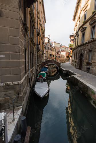The streets and water channels of Venice