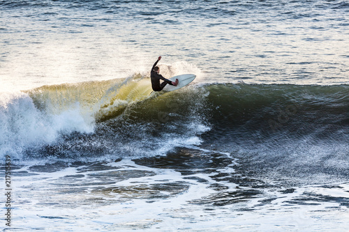 Surfer Shreds a Wave 001