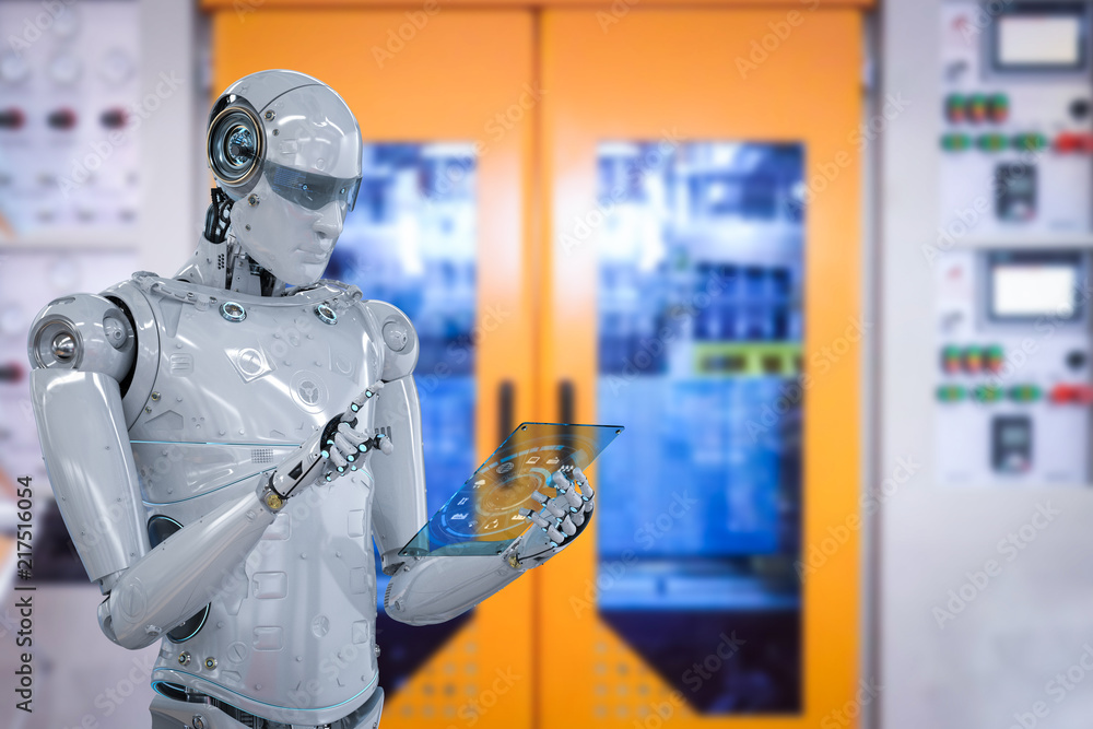 robot in factory robot in factory