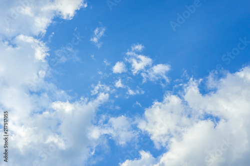 cloudy sky background , blue sky on the day