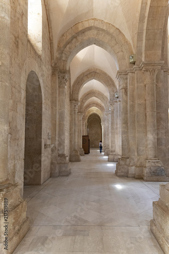 Fossanova Abbey,  Cistercian monastery in Priverno, in the province of Latina, Lazio, Italy © digitaldictator