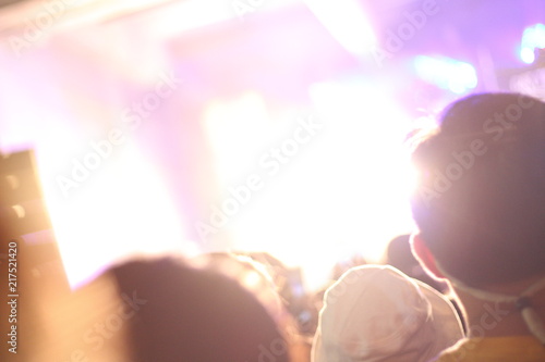 Bokeh and blur light live concert abstract background photo