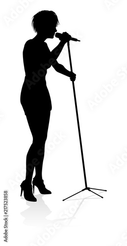 Singer Pop Country Music Star Woman Silhouette