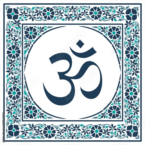 aum syllable, paisley design ,Hinduism, India