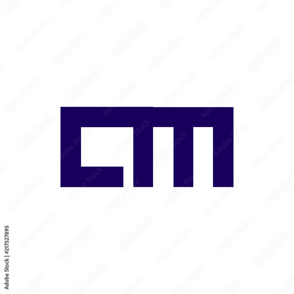 cm Initial Letter lowercase Linked logo icon vector cm Initial Letter lowercase Linked logo icon vector