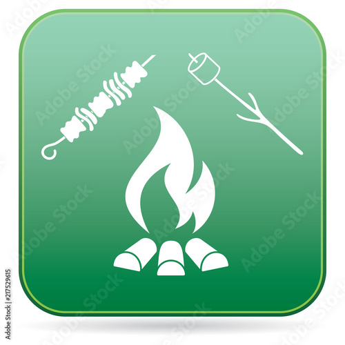 Brazier, zephyr and kebab icon