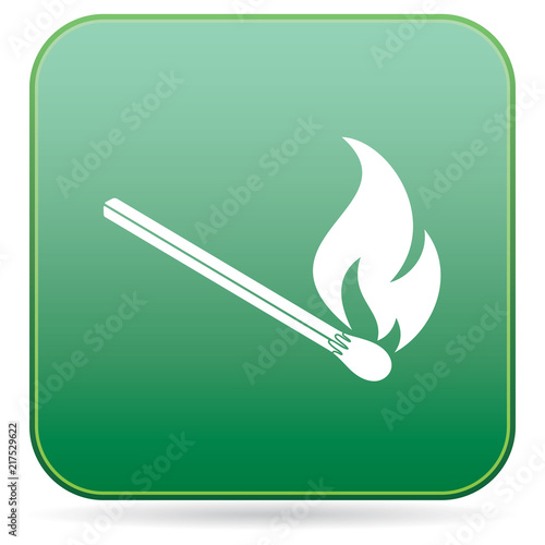 Match fire icon vector